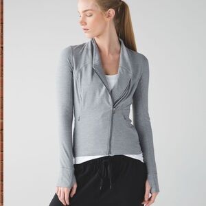 Lululemon Precision Jacket — Heathered Battleship